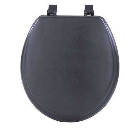 ACHIM IMPORTING Achim Importing TOVYSTBK04 Fantasia Black Soft Standard Vinyl Toilet Seat; 17 in. TOVYSTBK04